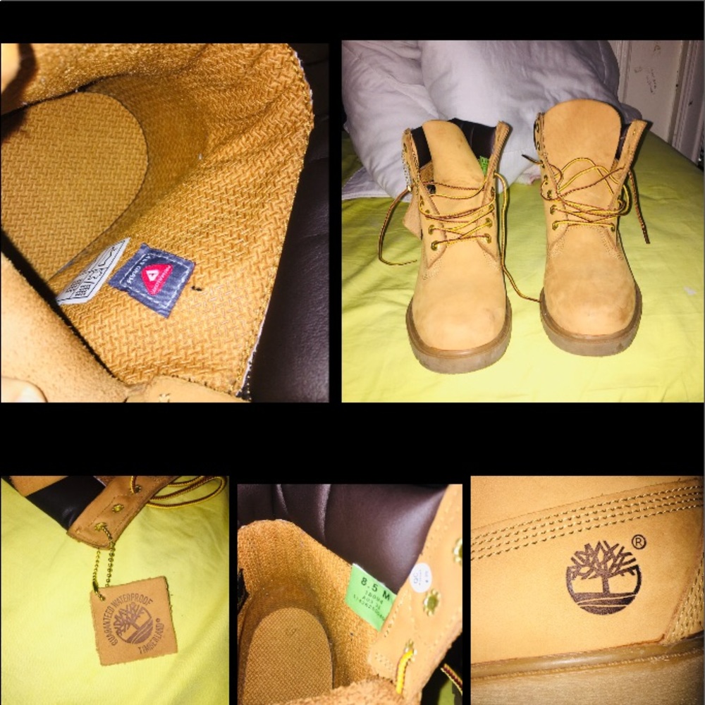 Men’s timberland tan with leather top